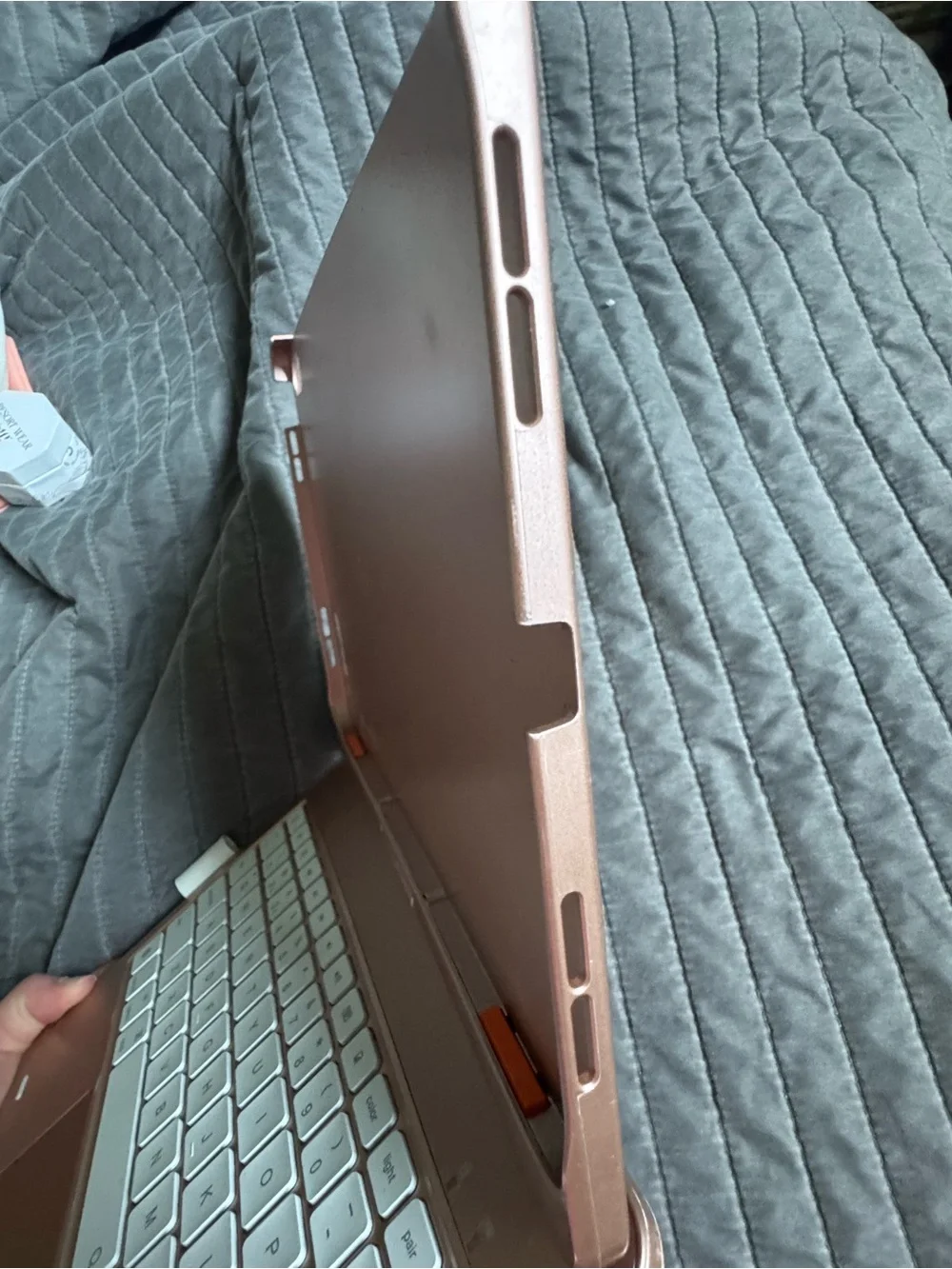 Rose Gold Tablet Keyboard Case with Trackpad